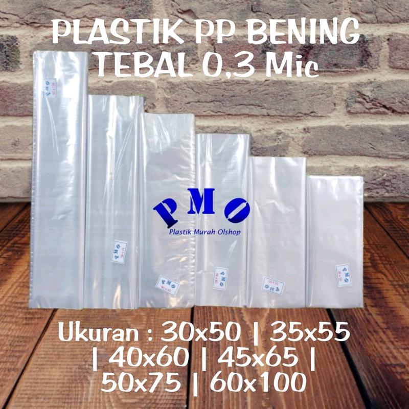 Plastik Kantong Besar Laundry PP Bening 40x60 50x75 60x100 Plastik Loundry Sayur Ikan Buah Sampah Dll Pakaian 0