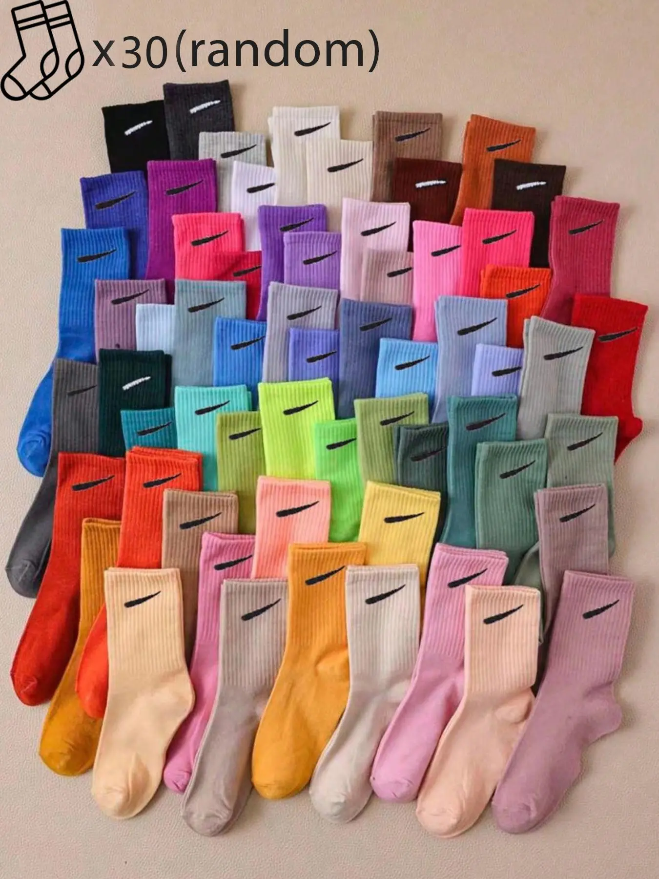 Women's Solid Mid-calf Sock, Casual Comfy Breathable Sock for Daily Wear, Multipack Knit Sock for All Seasons