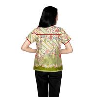 Gambar Blouse Batik Monami - Atasan Batik Wanita – Blouse Modern – Batik Kancing Depan - Baju Kerja - Baju Kantor - S-M-L-XL-XXL-3L-4L-5L Baju Biru Hijau Panjang Katun Cewek dari EnC Collection Kota Administrasi Jakarta Timur 4 Tokopedia