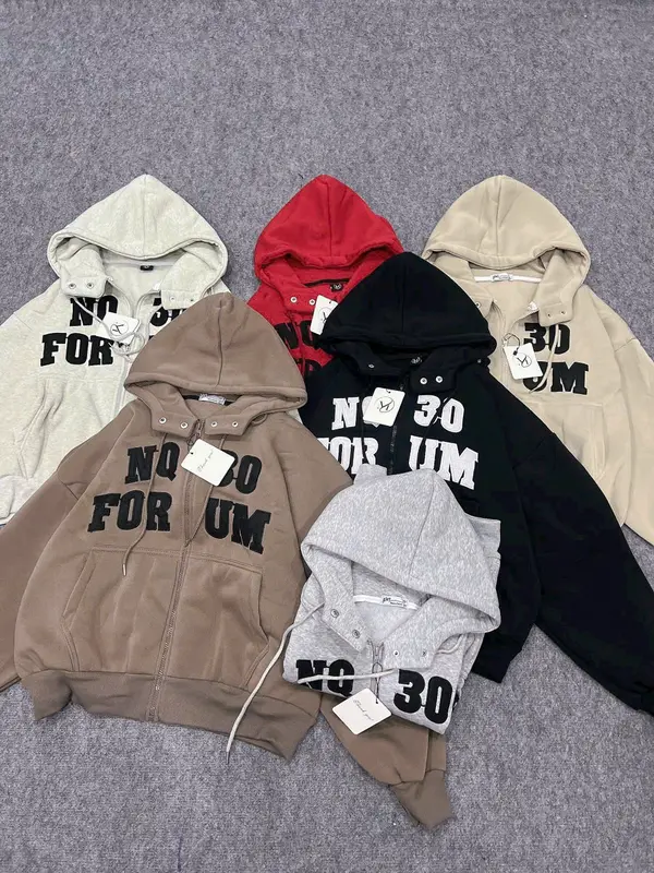 Áo Khoác Hoodie Nam Nữ Zip Mũ Unisex Dây Kéo  Nón Bự 2 Lớp vải Sành Điệu Wonmer - Top, Women 6