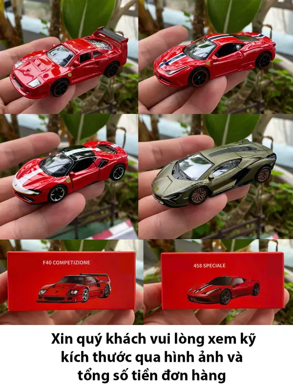 [Vui lòng xem kỹ ảnh] Mô hình xe hợp kim kích thước nhỏ 1/64 dài 7cm từ BBu.ra.go các dòng siêu xe thể thao 0