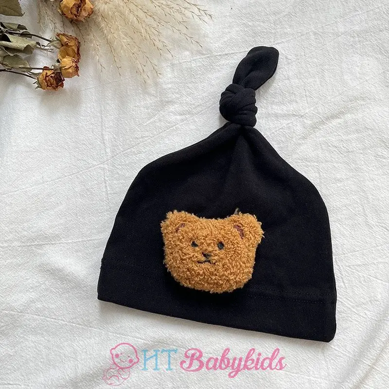 Set Nón Tất Củ Tỏi Gấu Đáng Yêu Cho Bé Trai Bé Gái Phong cách Hàn Quốc 8