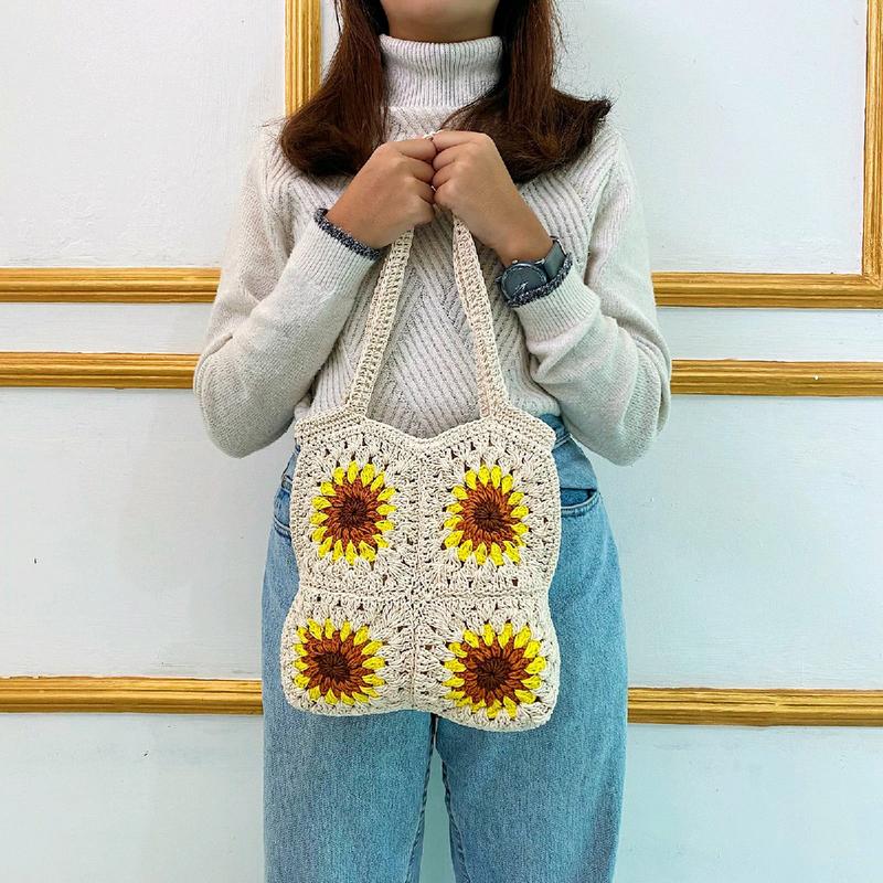 NAFF.ID-Matahari Tas Totebag Mini Handmade Rajutan/ Knitbag - Shop ...