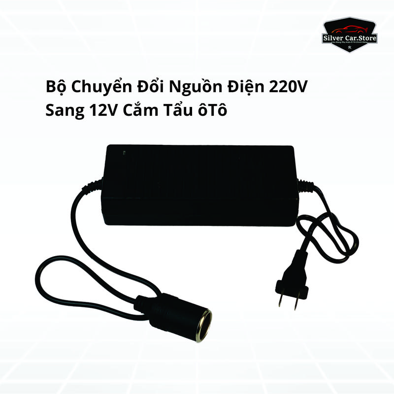 Đổi Nguồn 220V Sang 12V- Bộ Chuyển Đổi nguồn 12V - 5A-10A . Công Suất 60W-120W Đầu Cắm Tẩu Ô Tô Loại Tốt Phụ Kiện 4