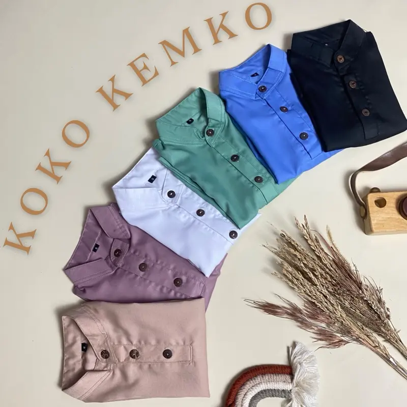 Kemeja Koko Kemko Anak Laki-Laki by Filos Kids Katun Casual Muslim 2