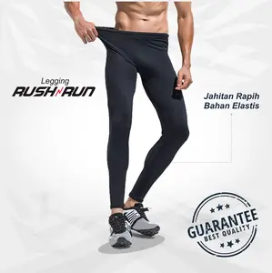 Legging Panjang Pria Rush N Run Long Pants Daleman Baselayer Strit Leging Olahraga Sports Leggings Manset adem Cuci Kering
