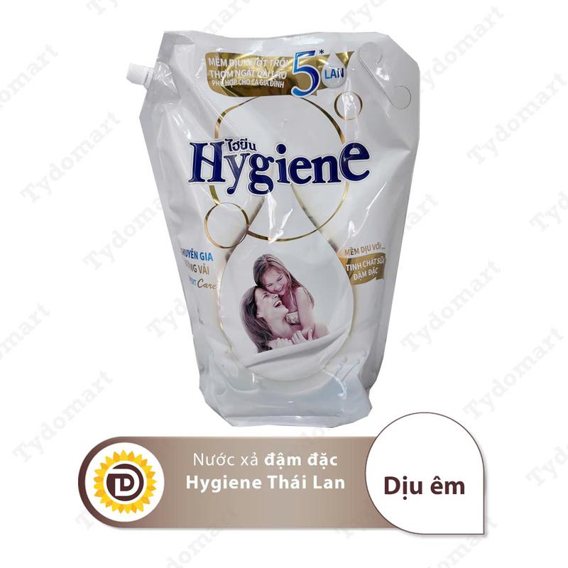 (Túi 3.5L) Nước Xả Vải Đậm Đặc Hygiene Thái Lan Hương Hoa Làm Mềm Vải 7
