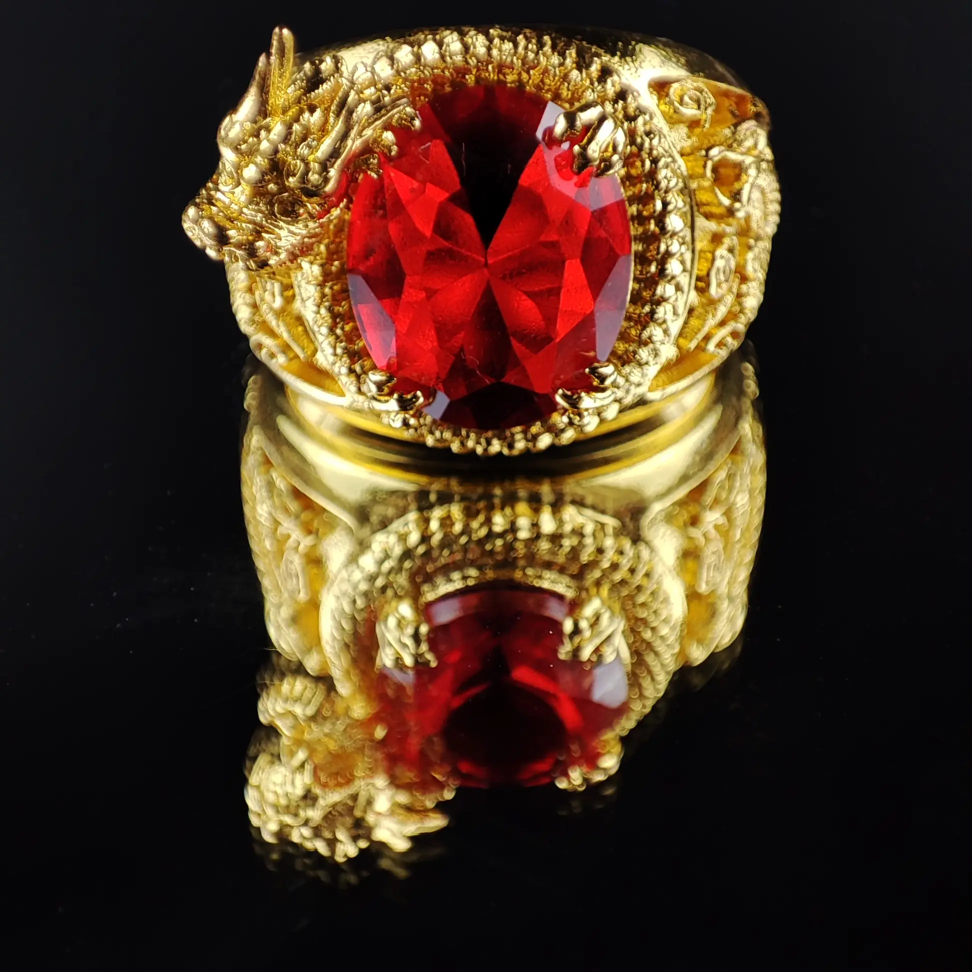 Cincin Naga Emas Mirah Siem - MG454 - 9