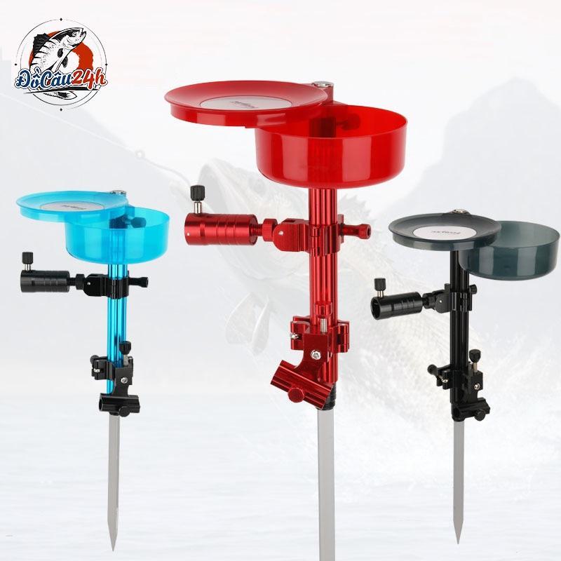 [Có sẵn] Tháp Câu Đài Đa Năng Chất Liệu Carbon Cao Cấp Kèm Khay Mồi Fishing Đi Câu Câu Cá