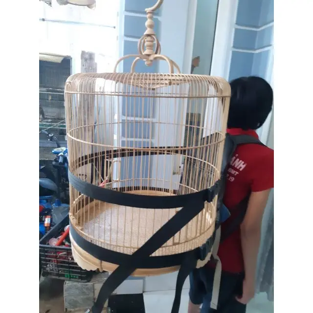 Balo đeo lồng chim chào mào balo đeo lồng đa năng đeo được tất cả các loại lồng 4