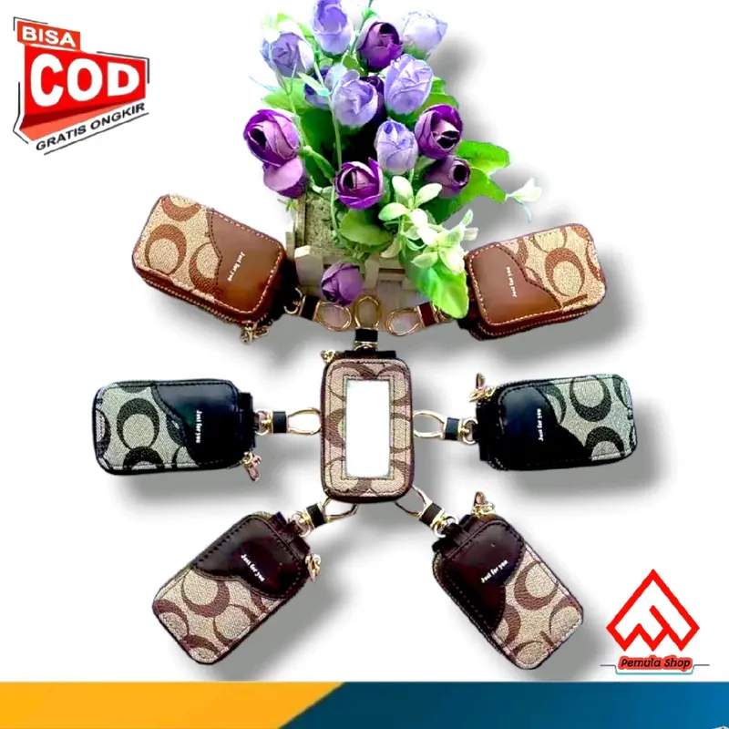 Gantungan kunci impor Dompet stnk mobil motor tranfaran model baru 4