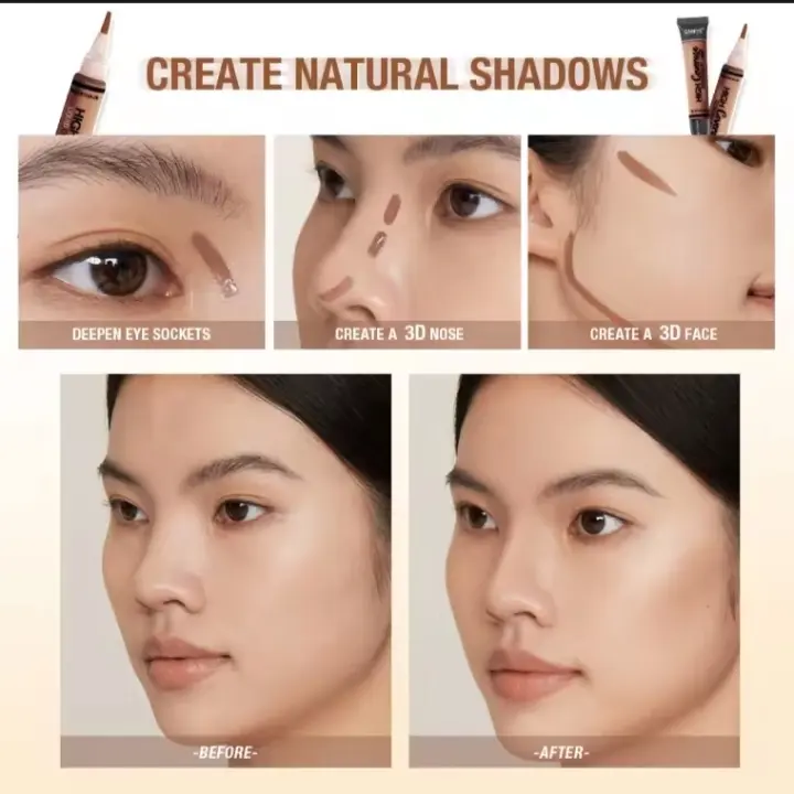SANIYE Concealer Waterproof Wajah Full Coverage Color Corrector Merah Concealer Foundation Hitam Mencerahkan 5