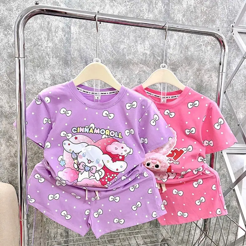 Bộ quân +áo 15-27kg hình babythee in  Nơ kín cho be gái 3