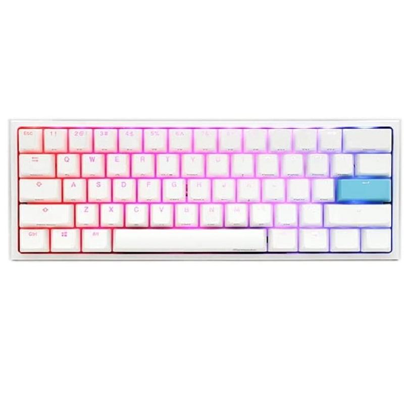 Ducky One 2 Mini RGB LED 60% Pure White Mechanical Gaming Keyboard 1