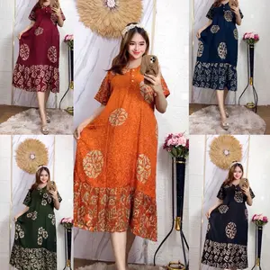 BATIK CAP ELEGAN MOTIF BOLA GANDUM