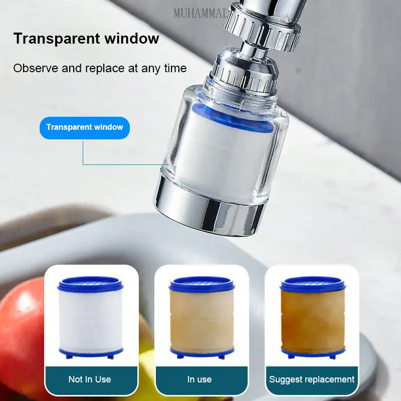 Kitchen Universal Faucet Water Purifier Shower Filter Tap Water Filter Air Keran Kotak Dapur Gambar 0