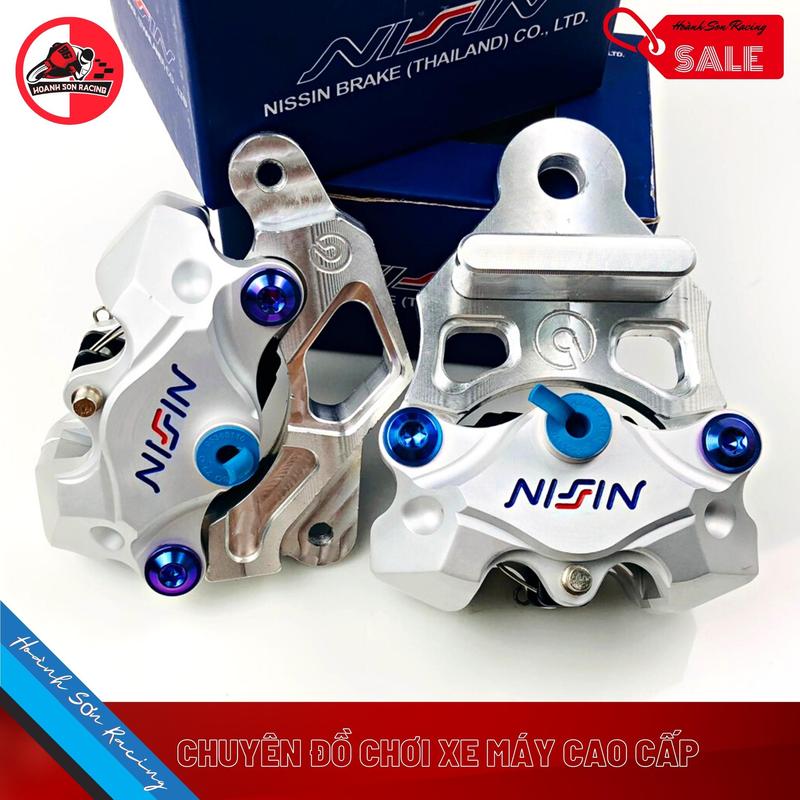 Full combo 2 dầu Nissin 2pis-full heo nissin 2 pis trước và full heo dầu Nissin 2pis sau gắn cho exciter/ winner/ raider/ satria/sirius/ wave/ fuled/ future/ vario/ vision/airblade/ nouvo/sonic/mxs-heo nissin 2pis đối xứng-pat heo nissin-adelin Phanh