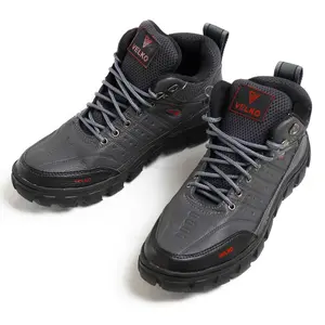 Sepatu Safety Boots Pria Terbaru Ujung Besi Original Velko Shoes  Kerja Work & Safety Footwear Karet tahan benturan