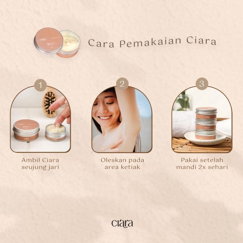 Ciara Natural Body Deodorant 30g 5