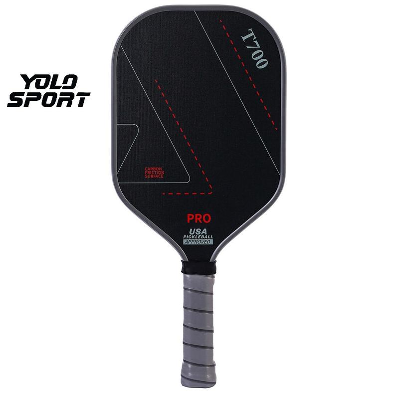  Vợt Pickleball T700 Pro Xám Sợi Carbon Mặt Nhám Dày 16mm Công Thủ Toàn Diện Thiết Kế Rỗng Tiêu Chuẩn USAPA Cao Cấp Sport 