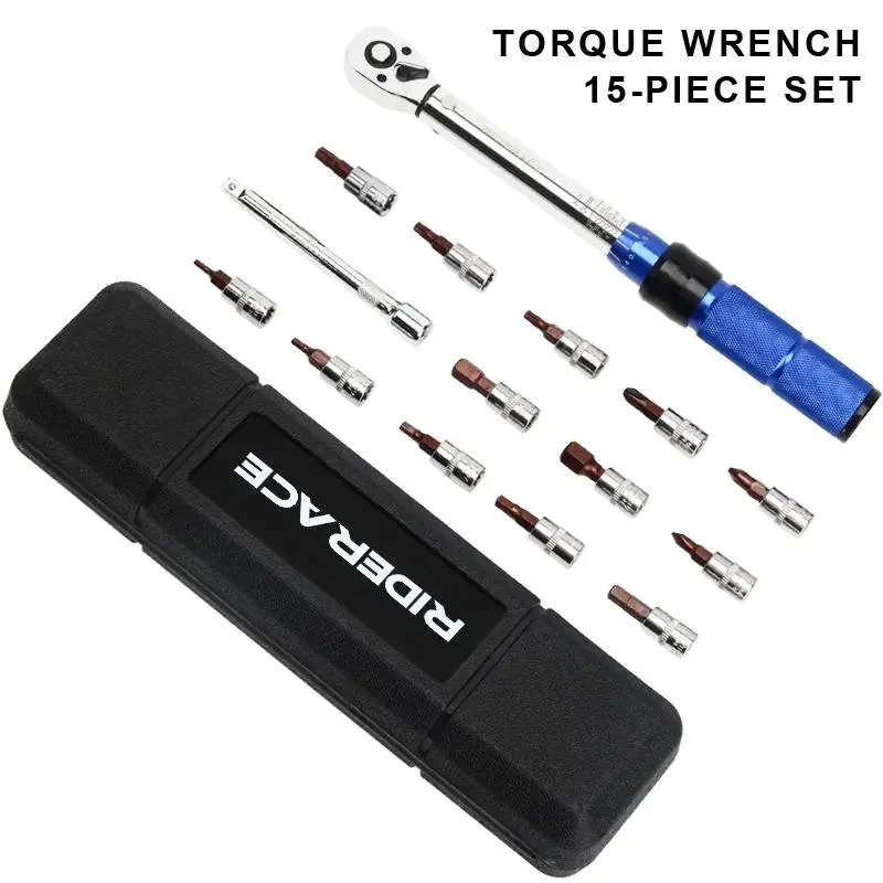 Product Introduction of 1/4 Ratchet Torque Wrench Set, Multipurpose Torque Wrench Set, Hand Tool for Bicycle Part Installation, Repair and Other Precise Torque Control Scenarios 0