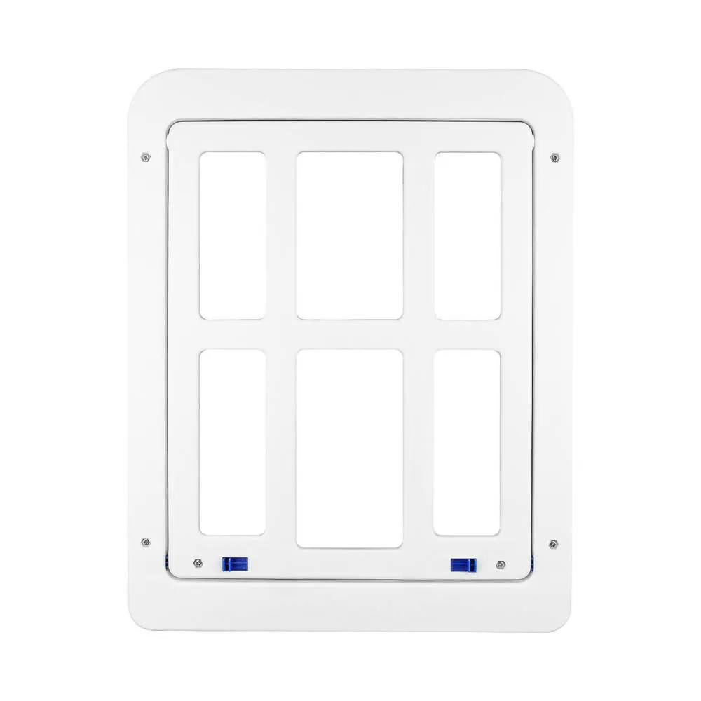 Pet Dog Cat Door Frame Magnetic Flap Door Window and Porch Use Lockable