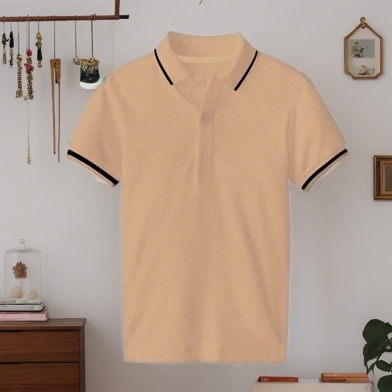 COMBO 3 Áo Polo Nam Viền BE/LAM/XÁM TRẮNG Vải Thun Cá Sấu Cao Cấp HABILL - Ngắn Tay Shirt có Cổ Menswear Nhung 3