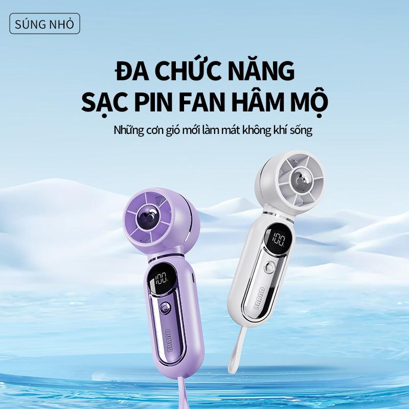 Longma LM109 Quạt cầm tay mini turbo tốc độ cao và bền bỉ Pin lithium có thể sạc lại và dễ dàng mang theo Fan QuạT