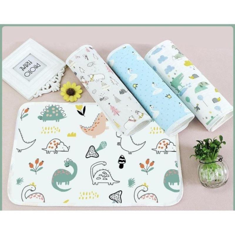 Tấm lót chống thấm cho bé 4 lớp thoáng khí, miếng lót chống thấm nằm trực tiếp, miếng lót an toàn cho em bé sơ sinh