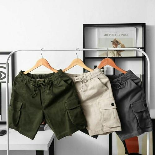 Product Introduction of 100DAPAT 3 UNISEX BRODSOT CARGO PENDEK ORI nyaman twill  distro  celana katun  shorts Pria Surfing  Tebal Santai 12