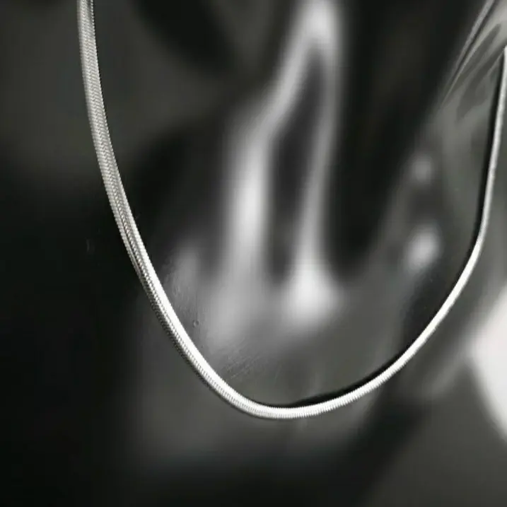 bisa bayar di tempat kalung ular titanium pria kb 35-silver M terbaru dan termurah 0