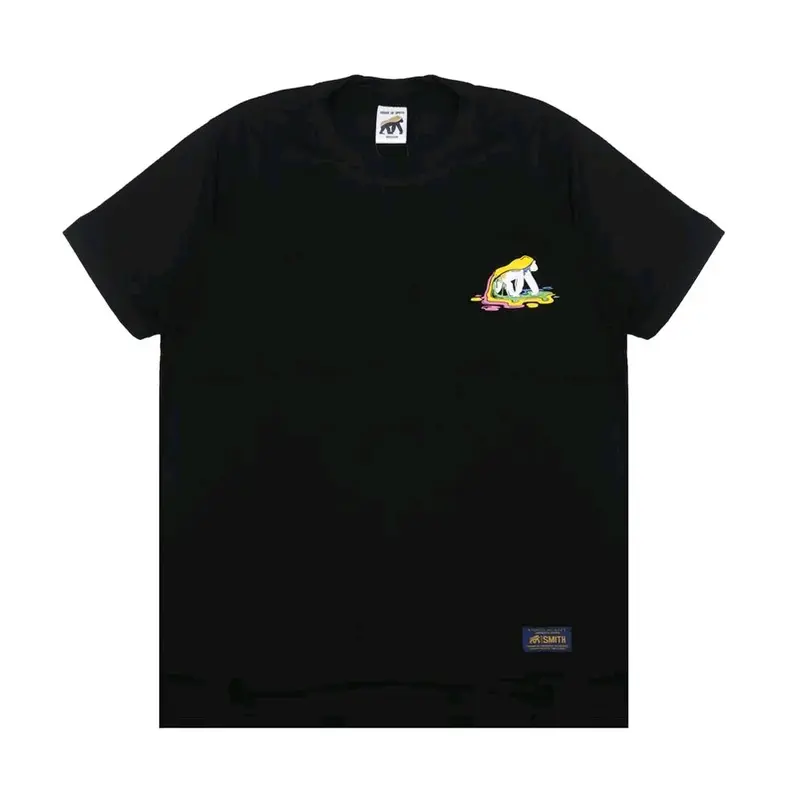Tshirt House of smithBlack catton Branded Distro Combed Hitam 1