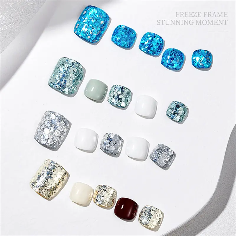 Sơn móng tay Gel, XEIJAYI, keo móng chân, sequins bạc mới, cho móng tay trắng, đèn Flash Pop, màu phổ biến, nghệ thuật móng tay, đặc biệt, lâu dài, COD 2024 Honghush, [Thanh Toán Khi Nhận Hàng] 2