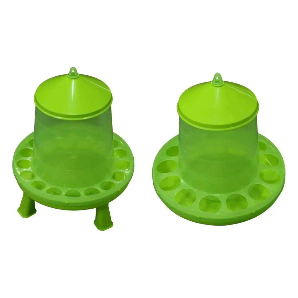 Automatic Poultry Feeder feed Bucket Farm Equipment Drinking Bowl Chicken Feeder Waterer for Guinea Fowl, Pheasant, Pigeons, Peacocks, Hen