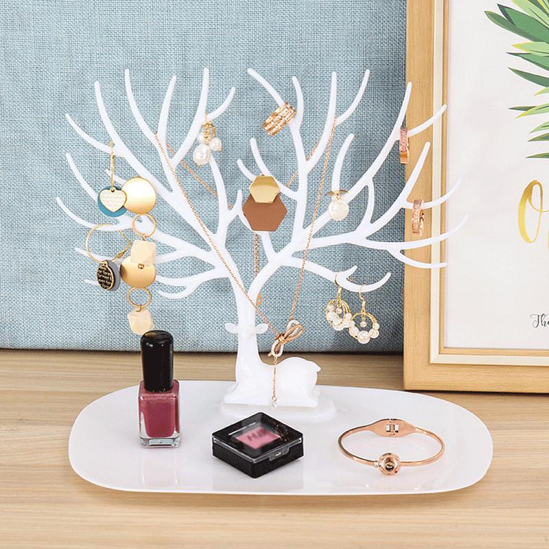 Product Introduction of Rak penyimpanan perhiasan desktop rusa / cincin anting dan rak penyimpanan kalung / dudukan aksesori gelang liontin anting-anting 8