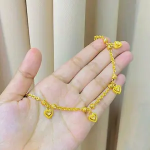 gelang rantai motif Perempuan bangkok lapis emas