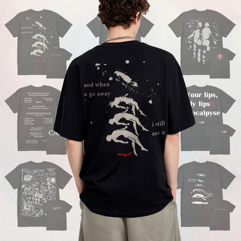 Áo sơ mi CAS C1GARETTES AFTER SE * - SUNSETZ -APOCALYPSE, làm bằng bông, màu đen áo  goldie vetements 1