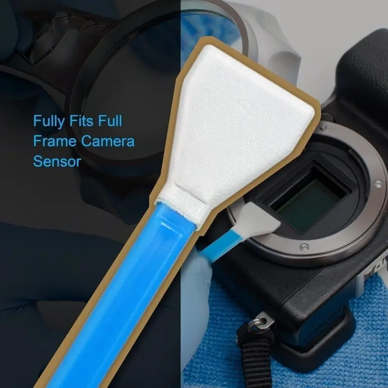 5Pcs Camera Sensor Cleaning Swab Digital Camera Sensor Lens Dust-Free Cleaning Brush 16mm Width Swab Pembersih Wet+Dry 3
