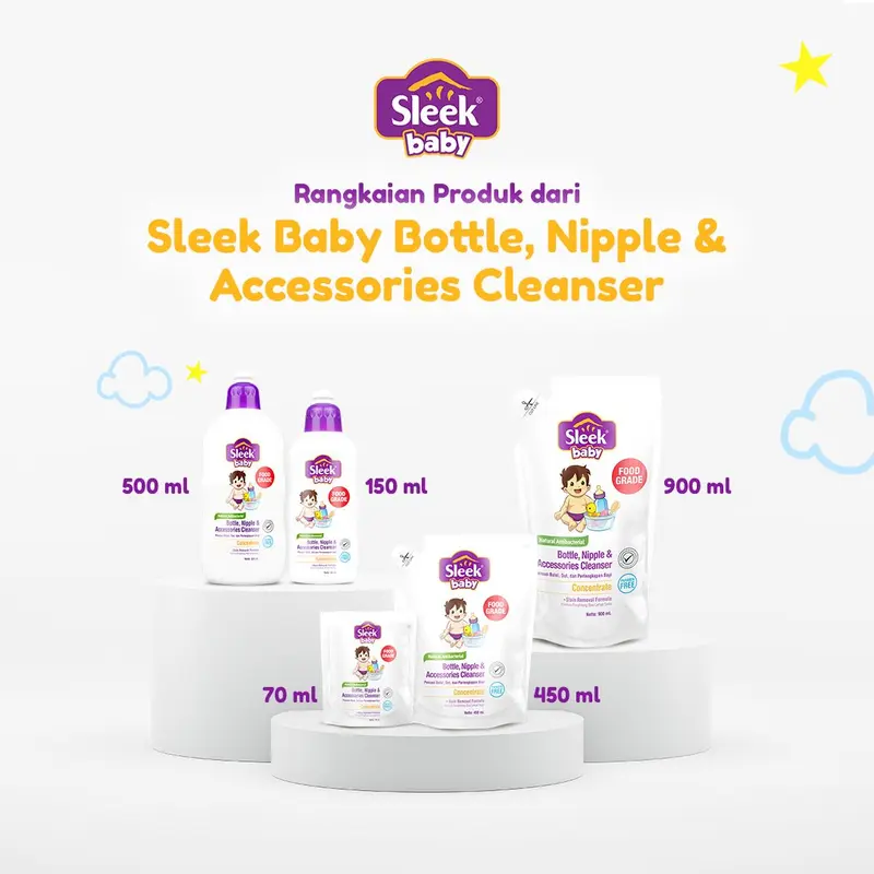 sleek baby bottle niple&accessories cleanser 0