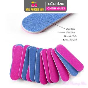 Set 100 Dũa Móng Tay Mini Cao Cấp, Thiết Kế Nhỏ Gọn, Bền, Độ Nhám 150/150, Tiện Dụng Cho Thợ Làm Nail Tạo Form Móng