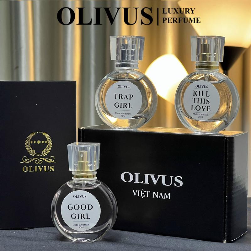 Tinh dầu nước hoa nam nữ OLIVUS 30ML hương thơm nước hoa nữ nhẹ nhàng thanh lịch Perfume Cosmetic Women Xịt Thơm