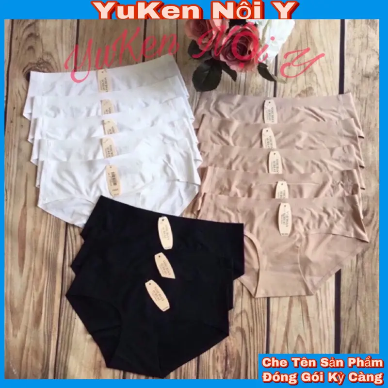 Quần Lót NữQuần Đúc Su-Thun Lạnh Không Đường May Da,Đen,Trắng Chất Liệu Cực Kì Mát Size Từ 40kg-60kg
