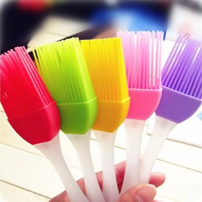 Kuas Silikon Silicone Brush Mentega Barbeque Bumbu Dapur Masak Roti Kue Cake BBQ 5