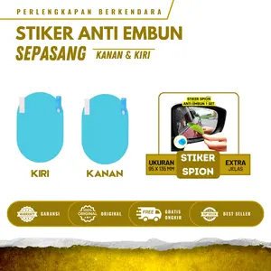 Stiker Kaca Spion Mobil Anti Embun / Kaca Anti Kabut Anti Fog Spion Mobil