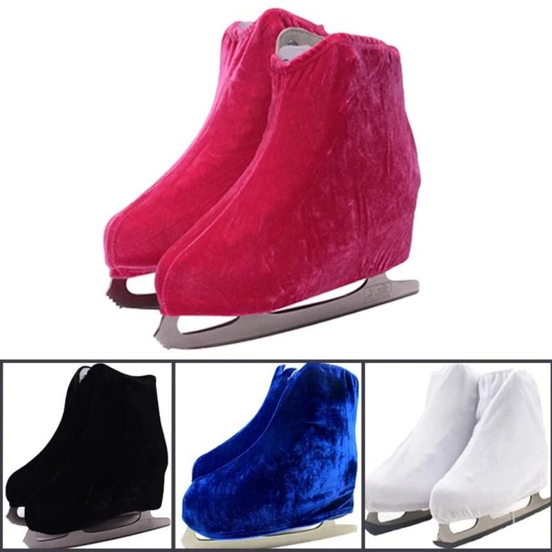 Housse De Protection Pour Patins à Glace - Sur-chaussures Velours Noir (paire)