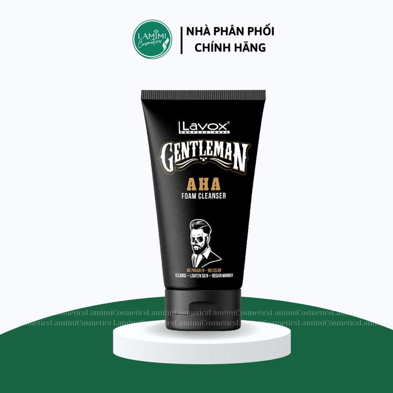 Sữa rửa mặt AHA Lavox Gentleman cho nam, kháng khuẩn và kiểm soát mụn, làm sạch sâu lỗ chân lông và kiềm dầu hiệu quả 2