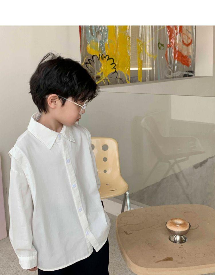 Product Introduction of Áo Sơ Mi Dài Tay Trẻ Em, Trang Phục Đẹp Trai, Áo Sơ Mi Trắng Nghệ Thuật Cho Em Bé Thời Trang, Áo Sơ Mi Đen Cho Bé Trai, Thích Hợp Cho Quần Áo Mùa Thu, Cho Bé Trai 9