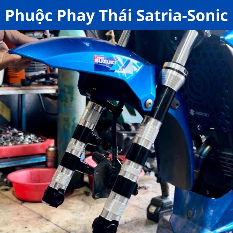 Phuộc phay thái satria,raider,sonic cắt ty sẵn và  chiều dài bằn,shop đa làm lại dầu sẵn,về chỉ việc sử dụng Phụ Tùng Phụ Kiện phuộc  phay cap