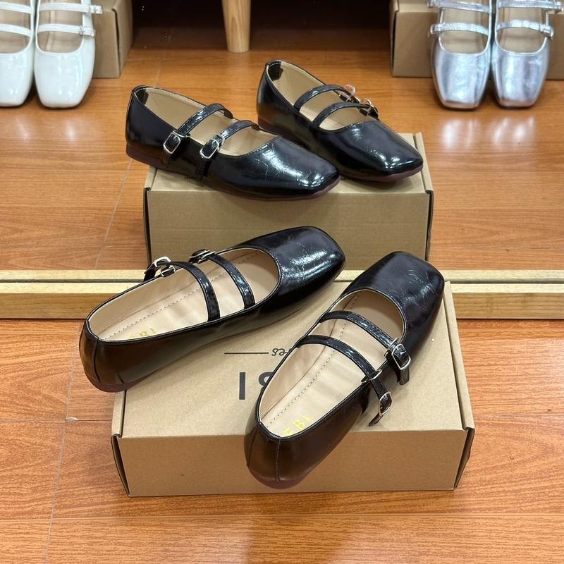 Giày bệt 2 quai ngang đế cao su mềm dẻo chống trơn Đế Bằng