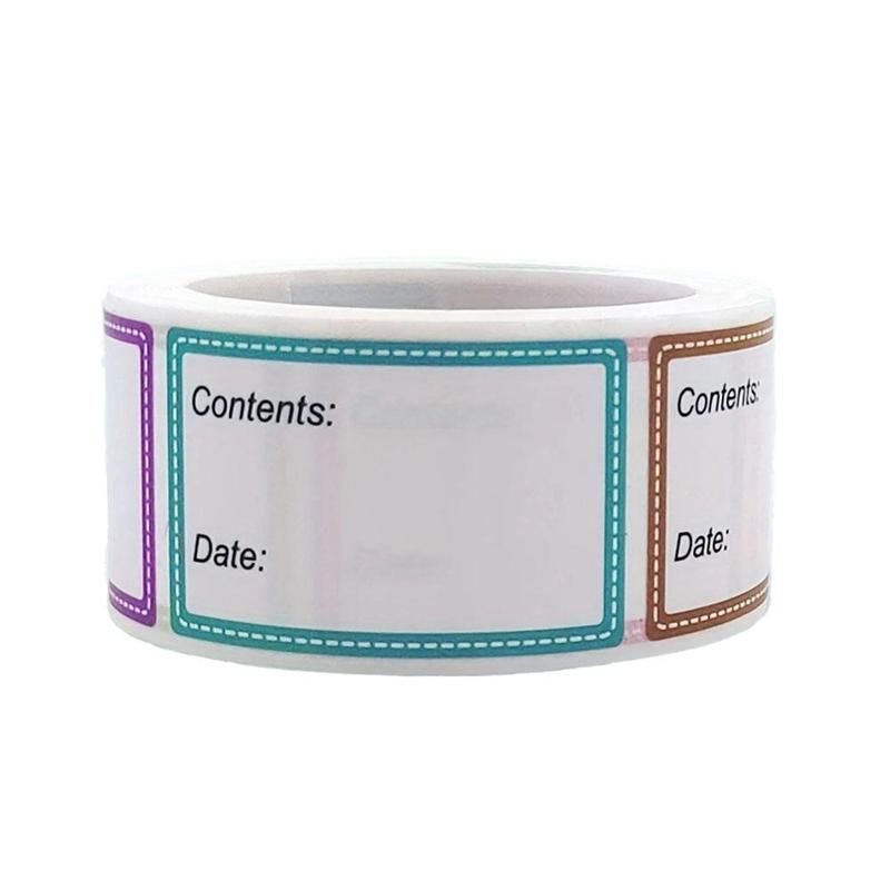 Food Safety Date Sticker, 200pcs/roll Freezer Storage Food Date Label Sticker, Colorful Blank Marker Sealing Sticker for Book, Refrigerator Reminder Food Storage Labels 2